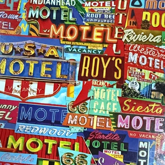 1000-pc Motel Road Trip Jigsaw Puzzle (K) - Picture 3 of 9
